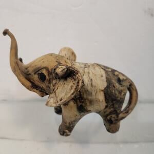 Vintage Handmade Oyster Shell Elephant
